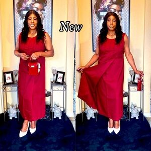 Preview International Red Sleeveless Sundress